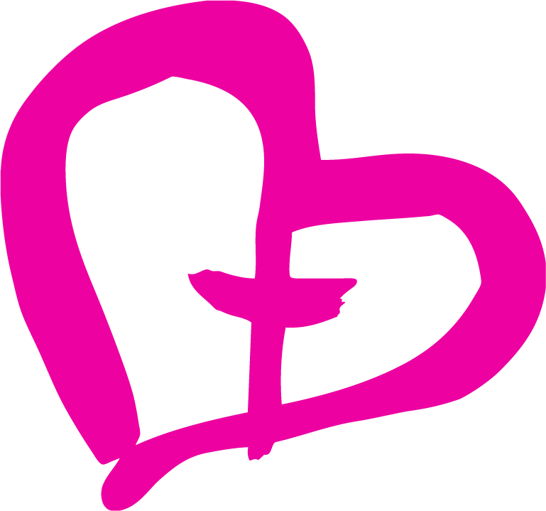 Yhteisvastuukeräyksen pinkki sydän logo